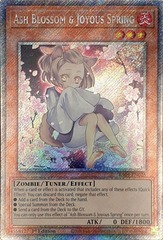 Ash Blossom & Joyous Spring (Alternate Art) - RA04-EN025 - Platinum Secret Rare - 1st Edition